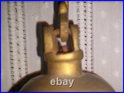 Antique Vintage Solid Brass Gold Tone Elephant Hindu Ganesh Hanging Bell 2ft