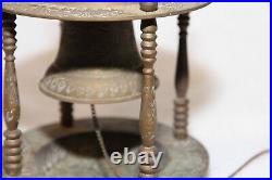 Antique Vintage Table Bell Brass Asian Store Hotel Servant Ceremony India