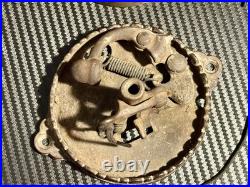 Antique Vintage Victorian Door Bell Pull Chain Brass, Cast Iron Works