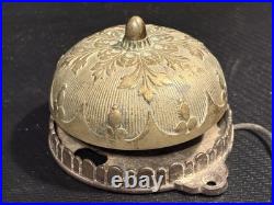 Antique Vintage Victorian Door Bell Pull Chain Brass, Cast Iron Works