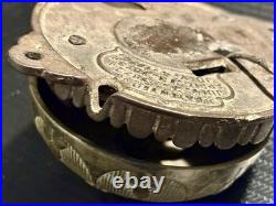 Antique Vintage Victorian Door Bell Pull Chain Brass, Cast Iron Works