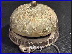 Antique Vintage Victorian Door Bell Pull Chain Brass, Cast Iron Works