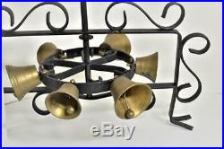 Antique Vintage Wrought Iron Revolving Multi-Chimes Brass Door Bells (#1)