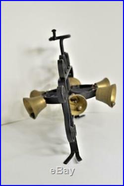 Antique Vintage Wrought Iron Revolving Multi-Chimes Brass Door Bells (#1)