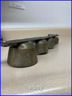 Antique Vintage sleigh bells horse and buggy equipment old Classic set AR359