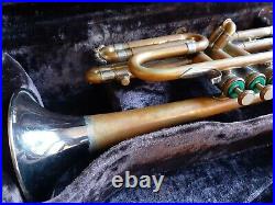 Antique/Vtg 1950s Olds Studio Coronet/Trumpet WithCase, Brilliant Bell, Brass Band