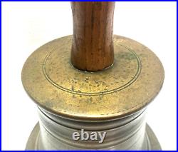 Antique W. M. Mckenna Air Raid All Clear Turned Brass Bell 10 4LBS M. W. 53TB