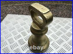 Antique W & T Avery Brass 14 Lb Bell Weight 9 Long 4.5 Wide Cast In B'ham Uk