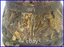 Antique Wall Mount Brass Bell for Door GARGOYLE / ANGEL w Louisiana Provenance