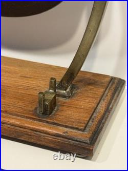 Antique William Tonks & Son Brass Tabletop Dinner Gong Missing Striker