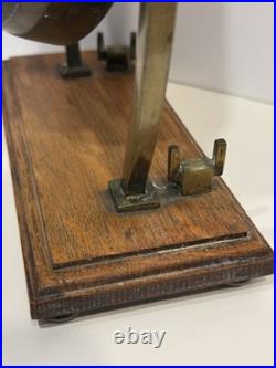 Antique William Tonks & Son Brass Tabletop Dinner Gong Missing Striker