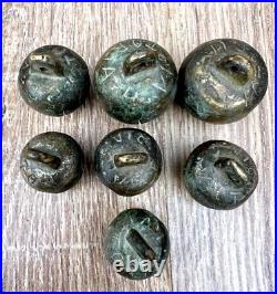 Antique bells. From old bronze With the inscription Victoria