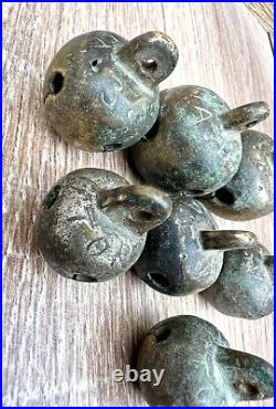 Antique bells. From old bronze With the inscription Victoria