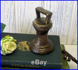 Antique brass 2lb bell weight William IV made 1830 to 1837 Callington Cornwall