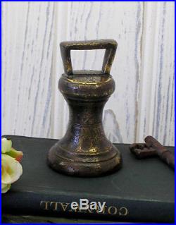 Antique brass 2lb bell weight William IV made 1830 to 1837 Callington Cornwall
