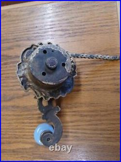 Antique brass bell pull