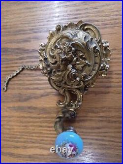 Antique brass bell pull