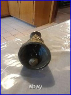 Antique brass desk bell