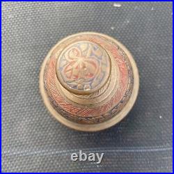 Antique brass elephant claw bell