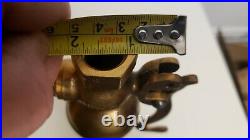 Antique brass penberthy single chime whistle valve steam air bell locomotive