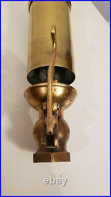 Antique brass penberthy whistle valve steam air bell locomotive 13 1/4 height