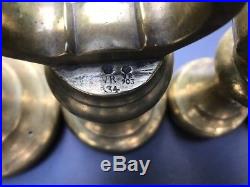 Antique brass scale Bell weights 14 Lbs