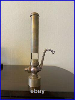 Antique brass single chime whistle valve steam air bell Nautical
