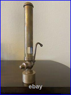 Antique brass single chime whistle valve steam air bell Nautical