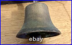 Antique c1890 Victorian Brass Servants Butler Bell Shop Door Bell Lovely Sound Antique c1890 Victorian Brass Servants Butler Bell Shop Door Bell Lovely Sound