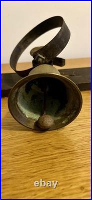 Antique c1890 Victorian Brass Servants Butler Bell Shop Door Bell Lovely Sound