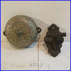 Antique c. 1874 CONNELL'S PATENT Brass Door Bell With Striker