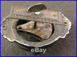 Antique c. 1893 RUSSELL And ERWIN R&E Brass Door Bell Thumb Turn Twist Mechanism