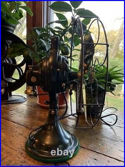 Antique electric Fan GE Brass Bell Oscillator