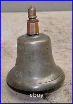 Antique nautical ship boat bronze brass bell bracket fire engine collectible