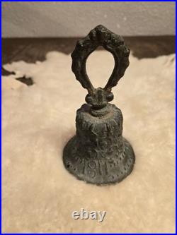Antique primitive 1811 Bronze Spanish Colonial Mission Bell Mejico