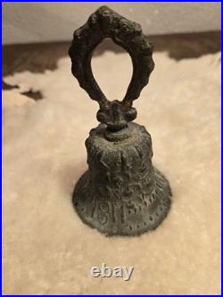 Antique primitive 1811 Bronze Spanish Colonial Mission Bell Mejico