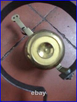 Antique restored brass and iron servants bell