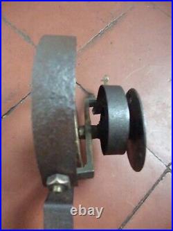 Antique restored brass and iron servants bell