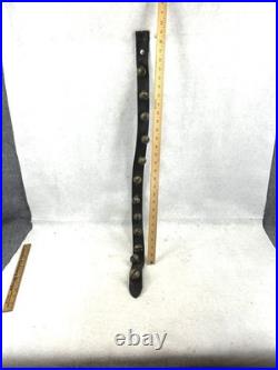 Antique sleigh bells 40 in. String 12 bells 1.25 in. Across 1800s original