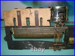 Antique swiss Butterfly bells & drums Brass Music box Cylinder RESTORATION PARTS