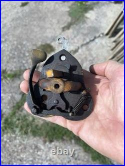 Antique turn style brass doorbell Patd sept 8 1863 architectural salvage