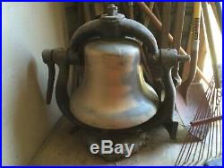 Antiques and Collectibles- Authentic 17.5 inch Steam Locomotive Brass Train Bell