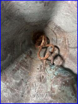 Art Nouveau Bronze Doorbell c1900 Verdigris Architectural Salvage Clapper Video