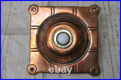 Arts & Crafts Copper & Brass Square Door Bell Push China Button
