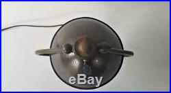 Arts Crafts Misson Helmet Lamp Brass Bell Shade Stickley Roycroft Table Desk