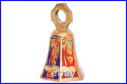 Assortment Vintage Brass Mini Bells India Engraved Enamel Bell
