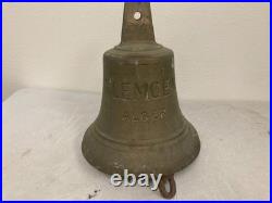 Authentic 15 Brass Ship Bell Tlemcen Alger Maritime Nautical Collectible