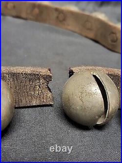 Authentic 20 Antique Horse Santa Sleigh Bells Great Patina Christmas PLEASE READ