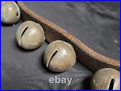 Authentic 20 Antique Horse Santa Sleigh Bells Great Patina Christmas PLEASE READ