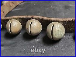 Authentic 20 Antique Horse Santa Sleigh Bells Great Patina Christmas PLEASE READ